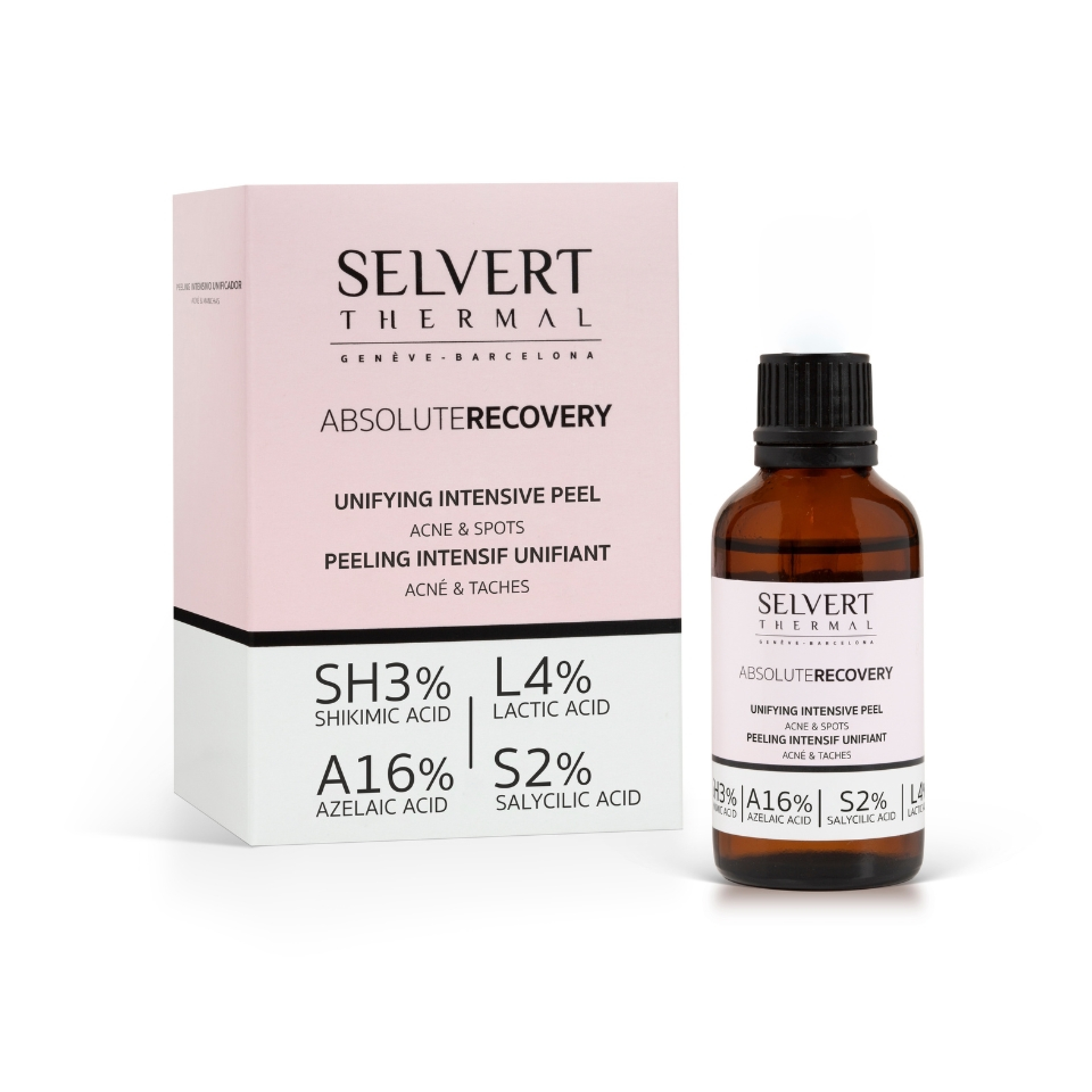 <p class="_04xlpA direction-ltr align-center para-style-body"><span class="S1PPyQ">Azelaic Acid: 16%</span></p>
<p class="_04xlpA direction-ltr align-center para-style-body"><span class="S1PPyQ">Lactic Acid: 4%</span></p>
<p class="_04xlpA direction-ltr align-center para-style-body"><span class="S1PPyQ">Shikimic Acid: 3%</span></p>
<p class="_04xlpA direction-ltr align-center para-style-body"><span class="S1PPyQ">Salicylic Acid: 2%</span></p>
<p class="_04xlpA direction-ltr align-center para-style-body">&nbsp;</p>
<p class="_04xlpA direction-ltr align-justify para-style-body"><span class="S1PPyQ">Combinaci&oacute;n de potentes activos multifuncionales antimicrobianos y antimanchas como el &aacute;cido Azelaico y el Shik&iacute;mico que, gracias al efecto dermocosm&eacute;tico Dual Eraser, eliminan las manchas y marcas de acn&eacute;. La piel se muestra extraordinariamente luminosa y uniforme de nuevo.</span></p>